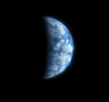 Earth Viewed from Mars Orbiter
